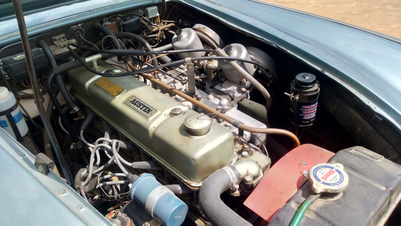 Illustration for article titled Got the Healey back on the road today!